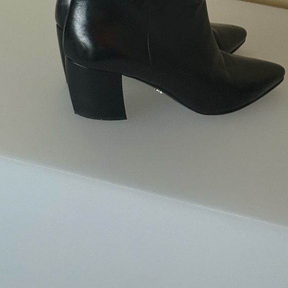 Prada Black Leather Heeled Boots - Picture 10 of 10